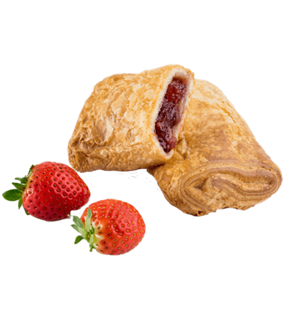 Слойка с клубникой 90 г., 50 шт./кор