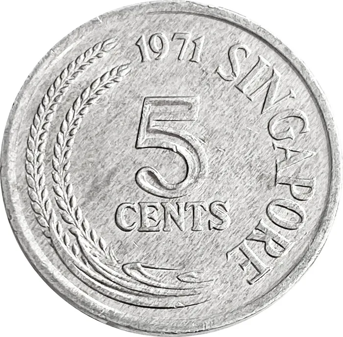 5 центов 1971 Сингапур ФАО