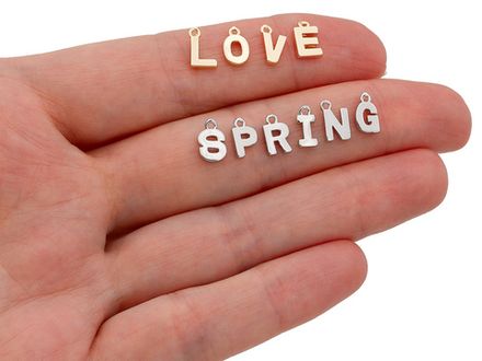 Подвеска "Буква" 8,5мм (в ассортименте)