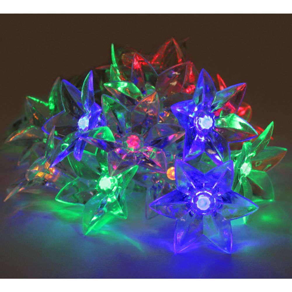 ENIN-3Z ЭРА Гирлянда LED Нить Цветы 3 м мультиколор, 220V, IP20 | Гирлянды