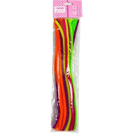 Проволока пушистая  Шенил. Neon" 0,6*30см, 30шт, ассорти