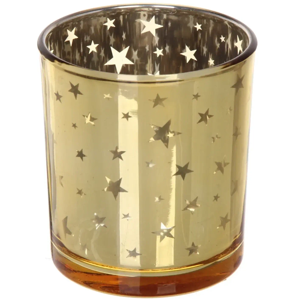 Подсвечник «Звездопад» 7*8см цвет золото