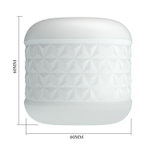 Белый сквозной мастурбатор Crystle (Цвет: белый)