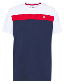 Мужская теннисная футболка K-Swiss Heritage Sport Tee Classic M - navy/red/white