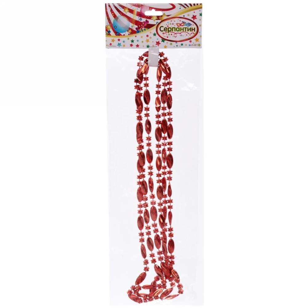 Бусы на ёлку 2м «Льдинка», Янтарь