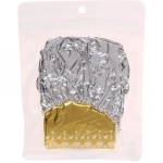 Шапочка фольгированная для окрашивания и хим. завивки волос «Стойкий цвет», цвет золото и серебро, 13*19см