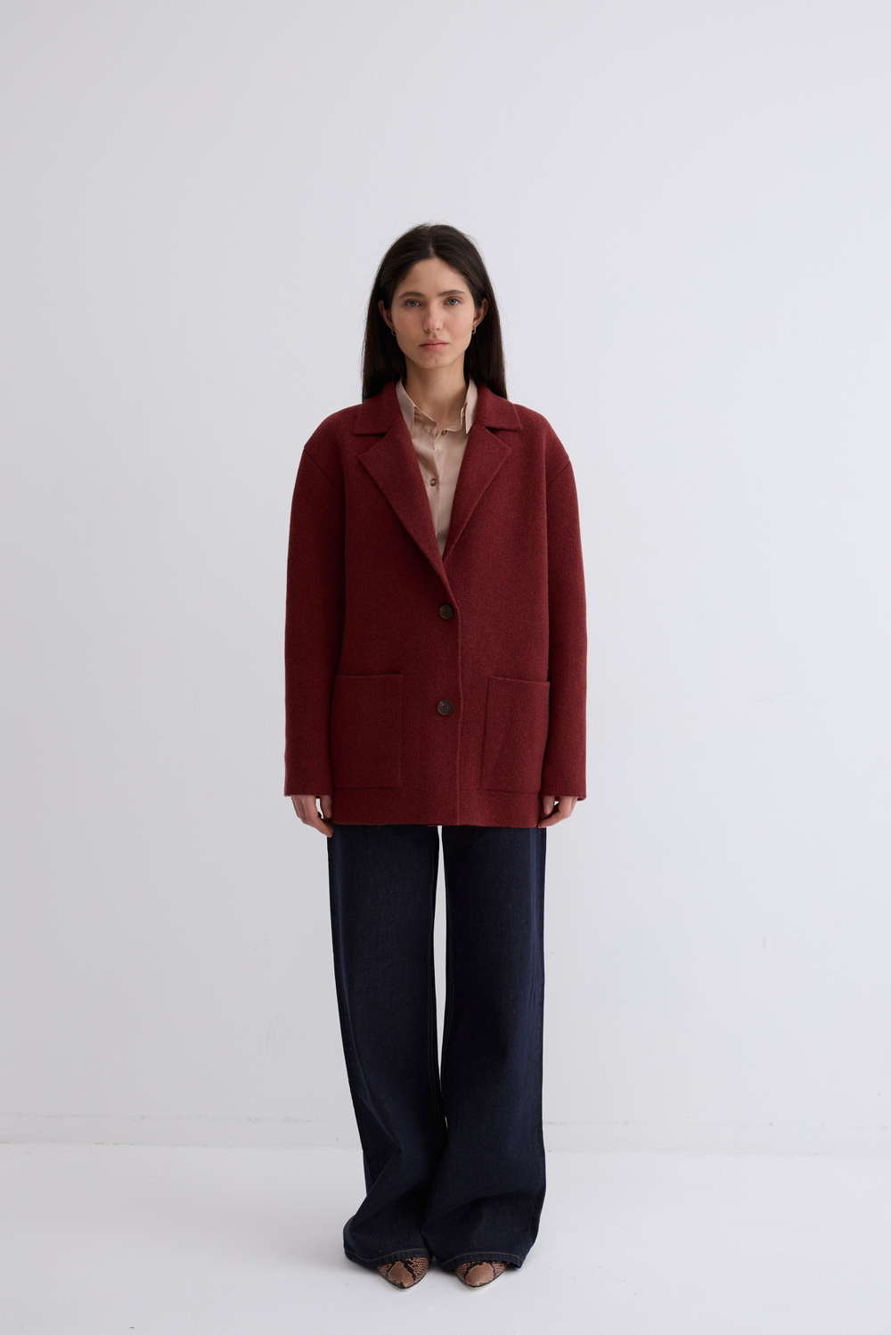 Пиджак Мэг вязаный из шерсти ягнёнка 100%