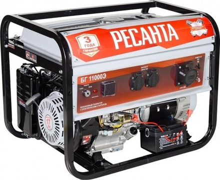 Генератор бензиновый Ресанта БГ11000Э 64/1/58