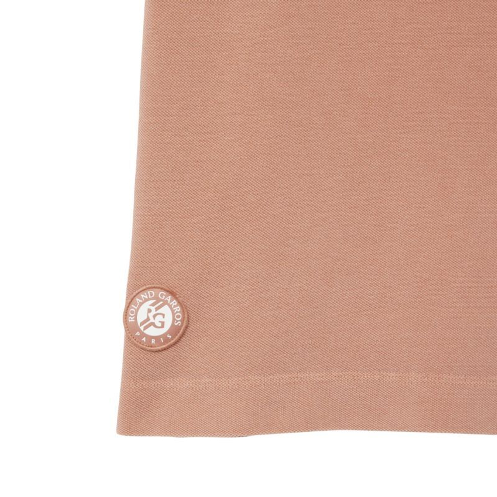 Мужское теннисное поло Lacoste Roland-Garros Edition Clay Court - Коричневый