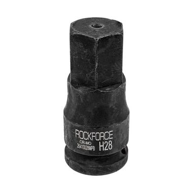Головка-бита ударная 6-гранная 28мм,3/4'' RockForce RF-26410028MPB
