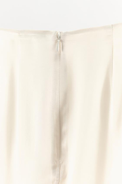 ZARA АТЛАСНАЯ ЮБКА С КРУЖЕВОМ, ЭКРЮ