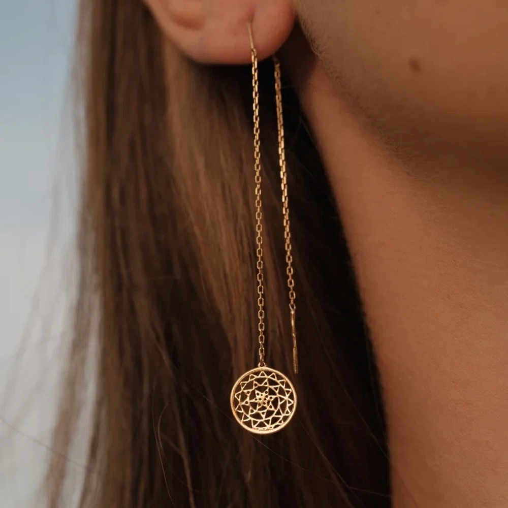 Серьги TIBEKA позолота