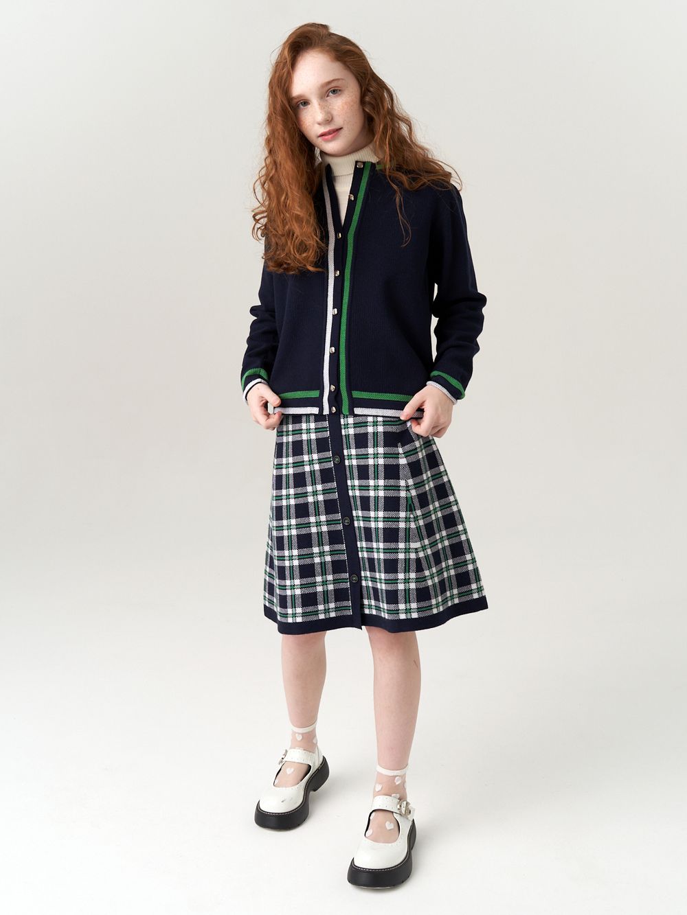 Кардиган бомбер для девочки AT1025 синий