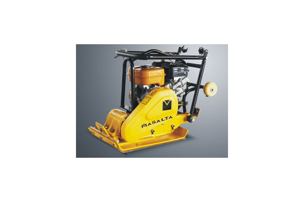 Виброплита (Honda GX 160, 5.5 л/с, 62 кг, бак, колеса, рама, коврик) Masalta MSR60-4 ВИБ051