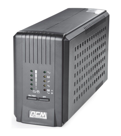 Источник бесперебойного питания PowerCom Smart King Pro+ SPT-700-II ИБП (Line-Interactive, 700 ВА / 550 Вт, Tower, 3 xC13 с резервным питанием и 2 xC13 с фильтрацией, USB, USB) (1154033)