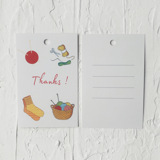 Бирки "Thanks" вязание