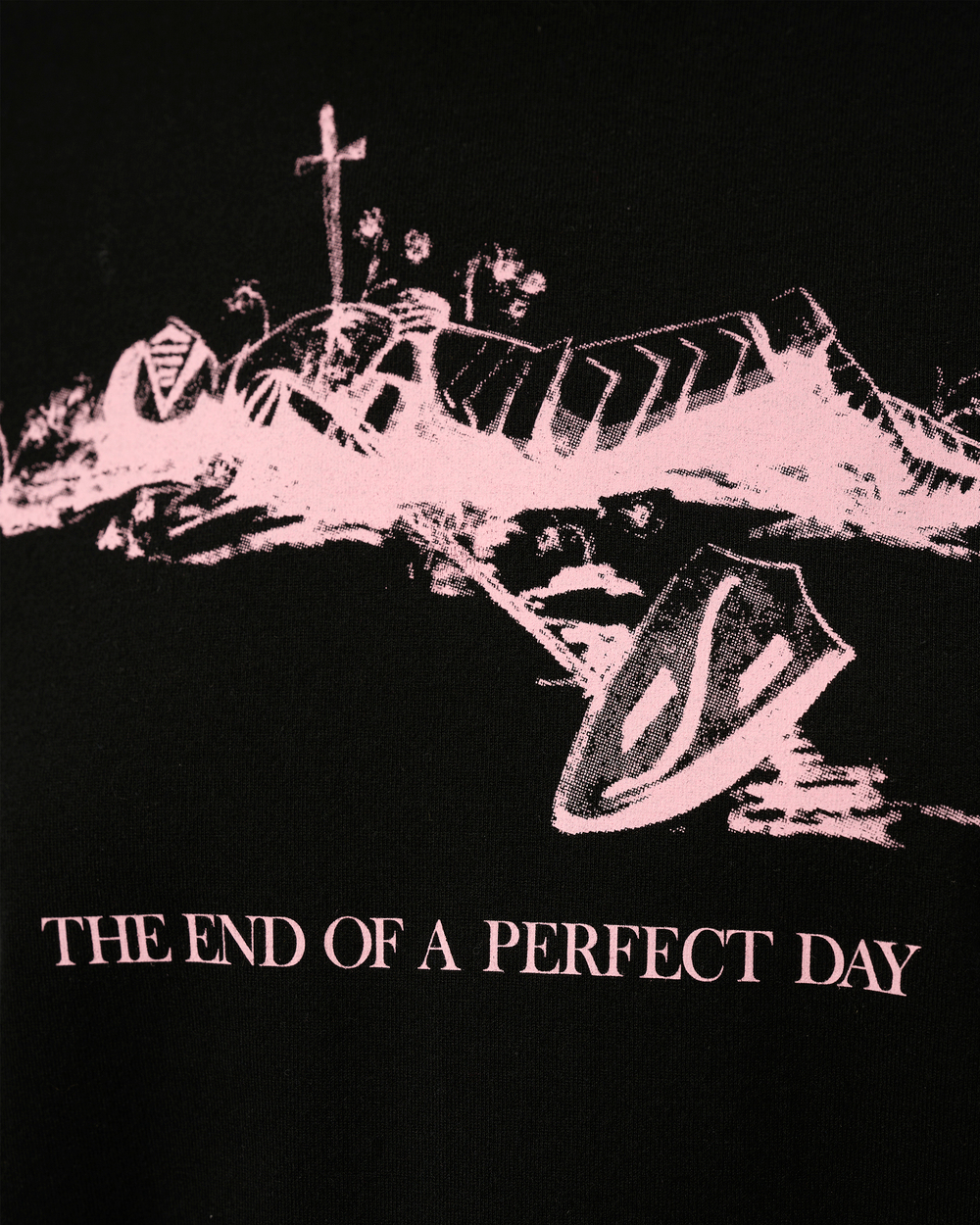 UNDERCOVER ФУТБОЛКА ЧЕРНАЯ THE END PERFECT DAY