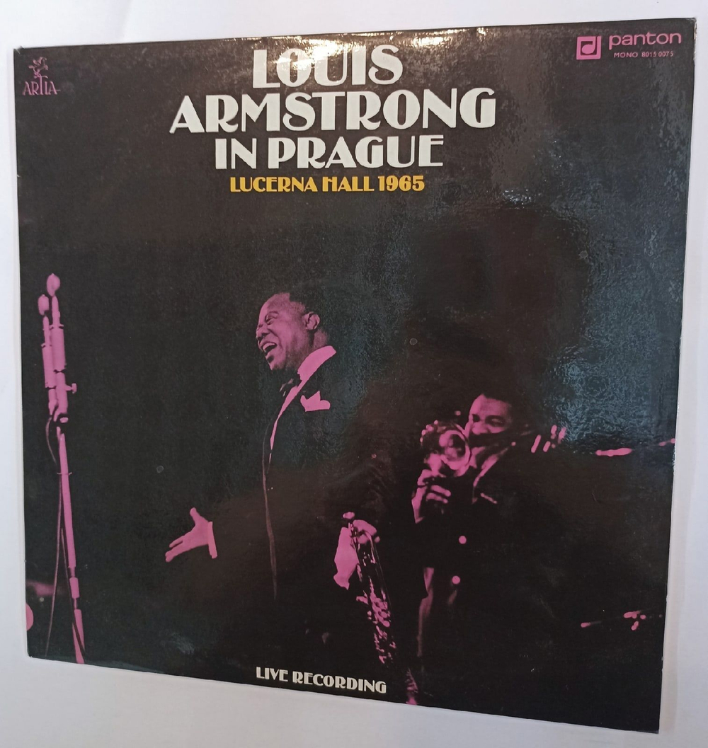 Винтажная виниловая пластинка Louis Armstrong Lucerna 1965 Lucerna Hall Prague 1965 Live (Czechoslovakia 1979)