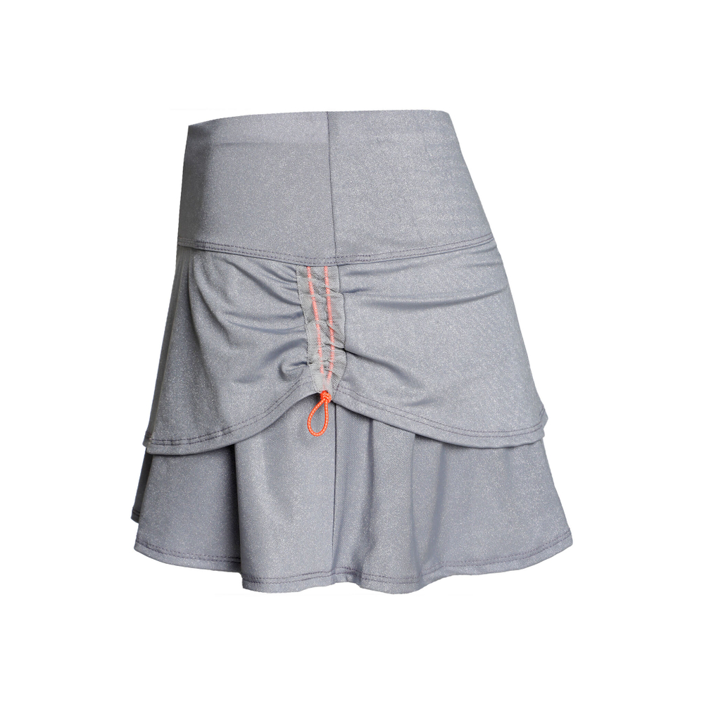 Женская теннисная юбка Lucky in Love Spark Ruche Skirt Women - Grey