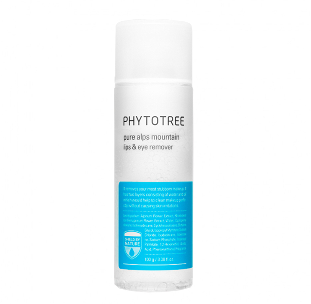 Средство для удаления макияжа с губ и глаз Phytotree Pure Alps Mountain lips & eye remover, 100 г