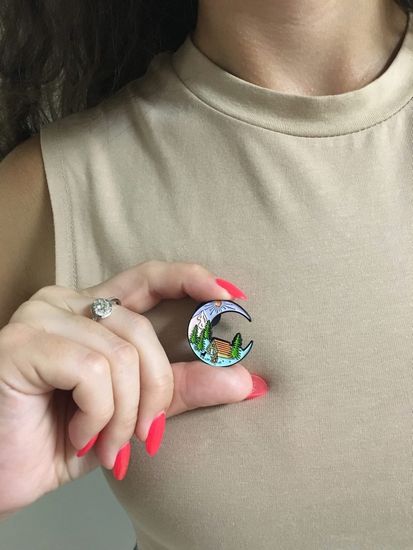 Значок металлический на одежду/Пин.  Camp