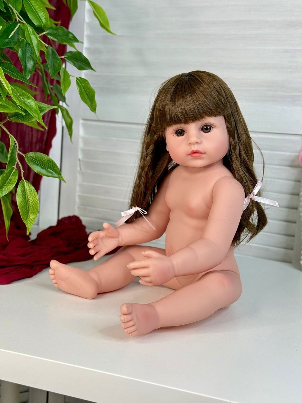 Кукла Реборн виниловая 55см в пакете (FA-002)