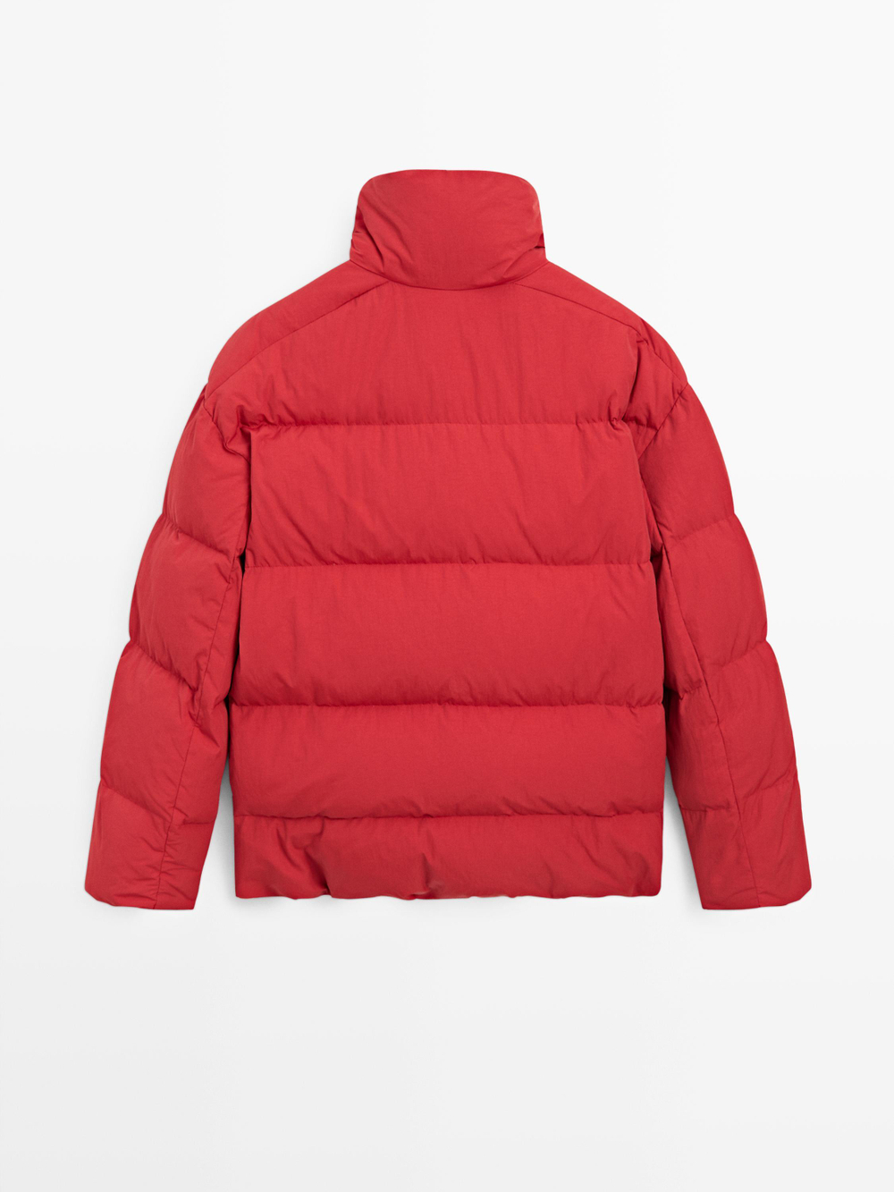 Massimo Dutti Пуховик оверсайз, красный