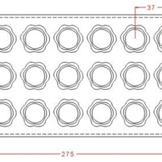 97-у | Форма для шоколадных изделий (275*135 мм)