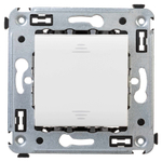 Выключатель одноклавишный в стену, "Avanti", "Белое облако"