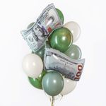 Шар (26''/66 см) Фигура, Доллары, 1 шт. в уп.