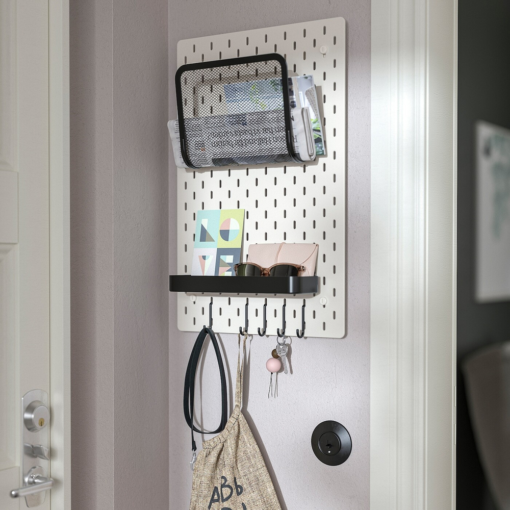 Полка IKEA SKADIS (СКОДИС), Черный