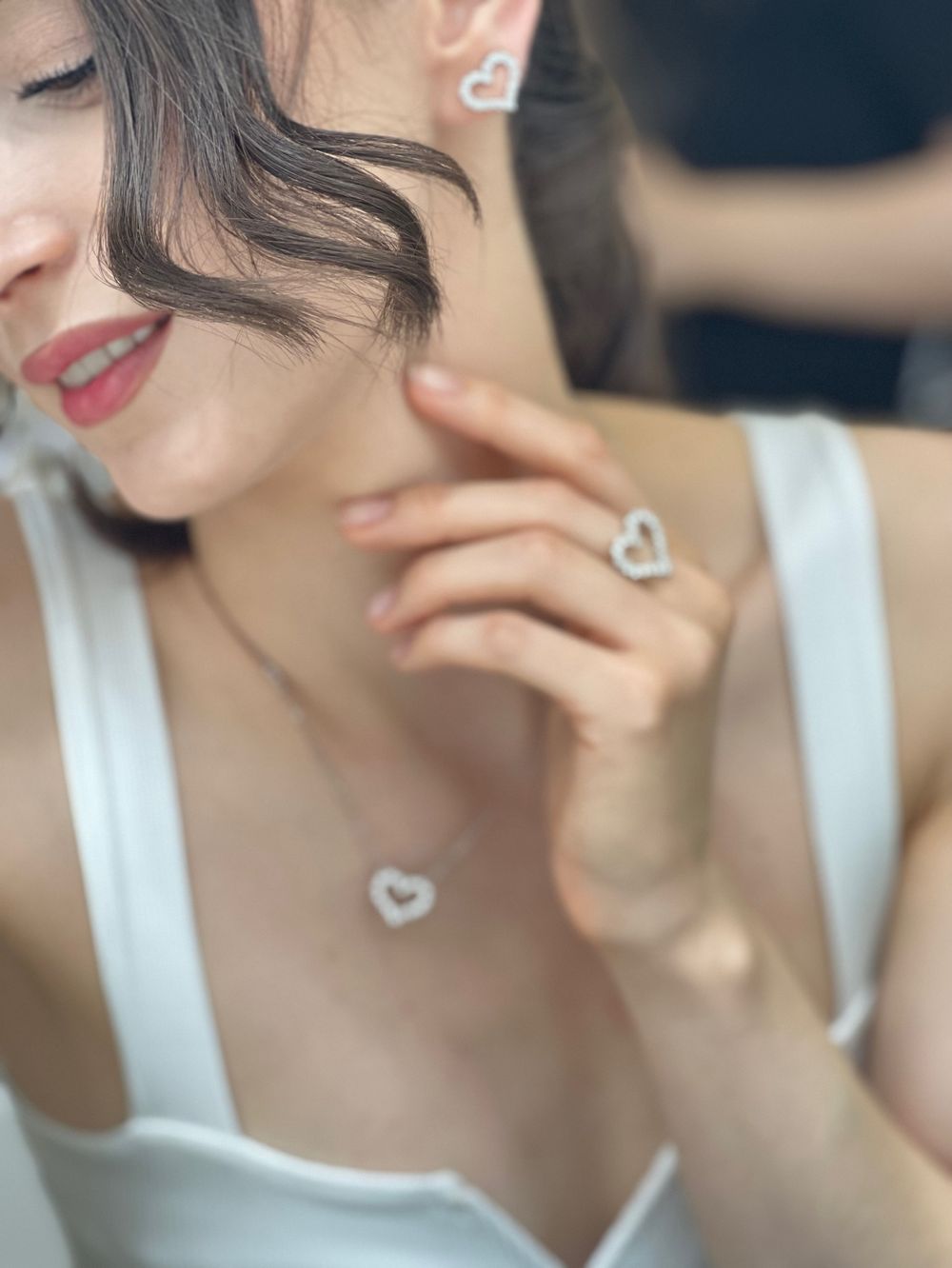 Серьги  Сердца