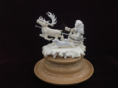 Ловля оленя, малая скульптурная композиция