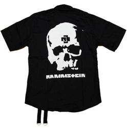 Рубашка Rammstein череп+лого