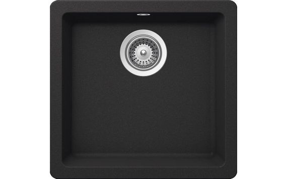 Мойка SCHOCK Quadro 50 Cristalite 450x430 (подстольный монтаж) оникс