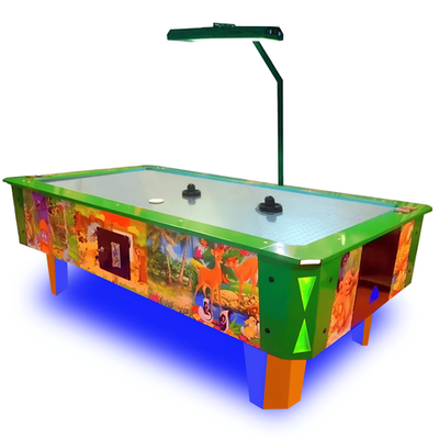 Аэрохоккей Premium комплектация (220*120*75 см.) стальное поле + лампа + доп. подсветка