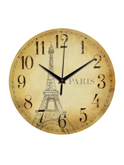 Часы настенные деревянные IDEAL "ПАРИЖ", 30 см, бесшумные Декор для дома, подарок
