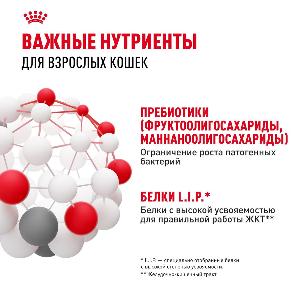 Royal Canin Digestive Care Корм сухой поддержание здоровья пищеварительной системы для взрослых кошек 2кг