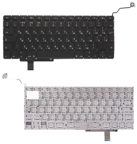 Клавиатура для ноутбука Apple Macbook Air A1297 Series (Г-образный Enter. Черная, без рамки)