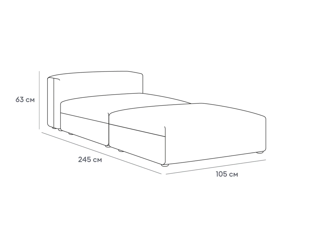 Модульный диван Sorrento, композиция 11