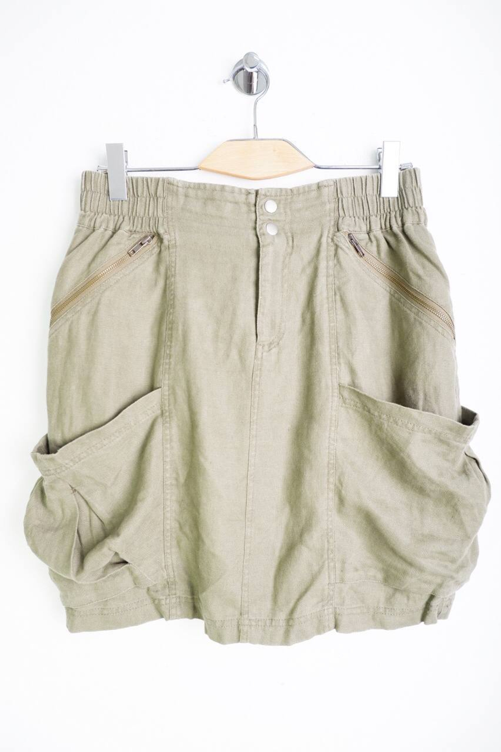 Юбка H&M льняная, маркировка 40, визуально 46 размер