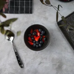 Соусник 150 мл d 9,8 см h5 см круглый фарфор Black Raw Wood P.L. Proff Cuisine [4]