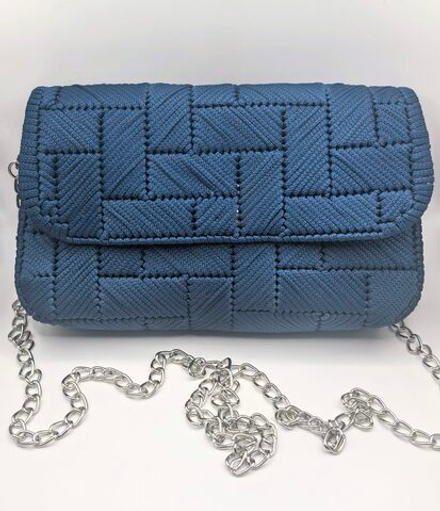 Сумка женская ручной работы "Синий шарм"