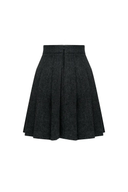 Юбка-мини графитовая