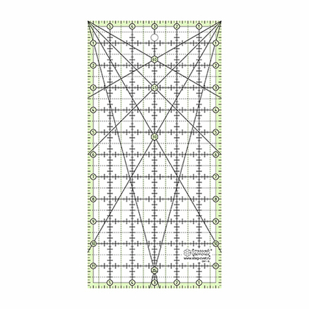 Линейка для пэчворка в дюймах, 6х12" (арт. D07-S)