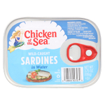 Chicken of the Sea, Дикие сардины в воде, 106 г (3,75 унции)