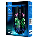SVEN Беспроводная игровая мышь RX-G940W (бесшумн. кл., 6+1кл. 800-3600 DPI, RGB-подсв., игров. упак)