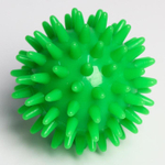 5239096 Развивающий массажный мячик с шипами, «Веселый Ёжик», твёрдый,d= 6 см, цвет МИКС
