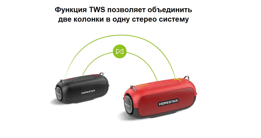 Беспроводная колонка Hopestar A41 Bass Boost IPX6