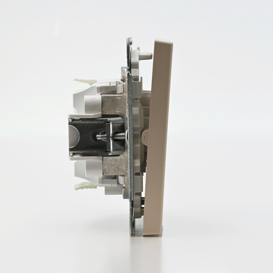 Выключатель для жалюзи 2-кл. ArtGallery 2х (сх. 4) 10А быстрозажим. клем. механизм песочн. SE GAL001219S